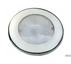 Luce impermeabile led round flush inox