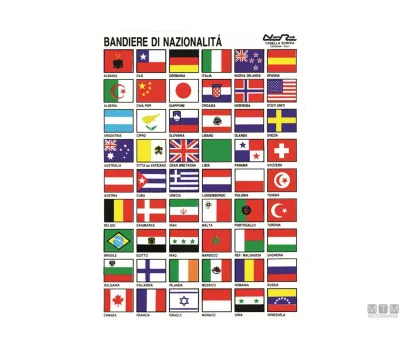 Tabella adesiva bandiere nazionali